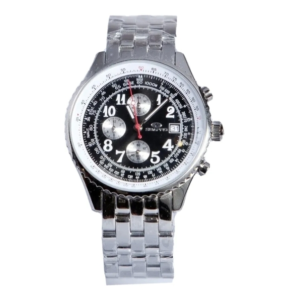 Seapro Watch Men's Stainless Steel Chronograph Black White Watch 2AK131101 - Picture 1 of 4